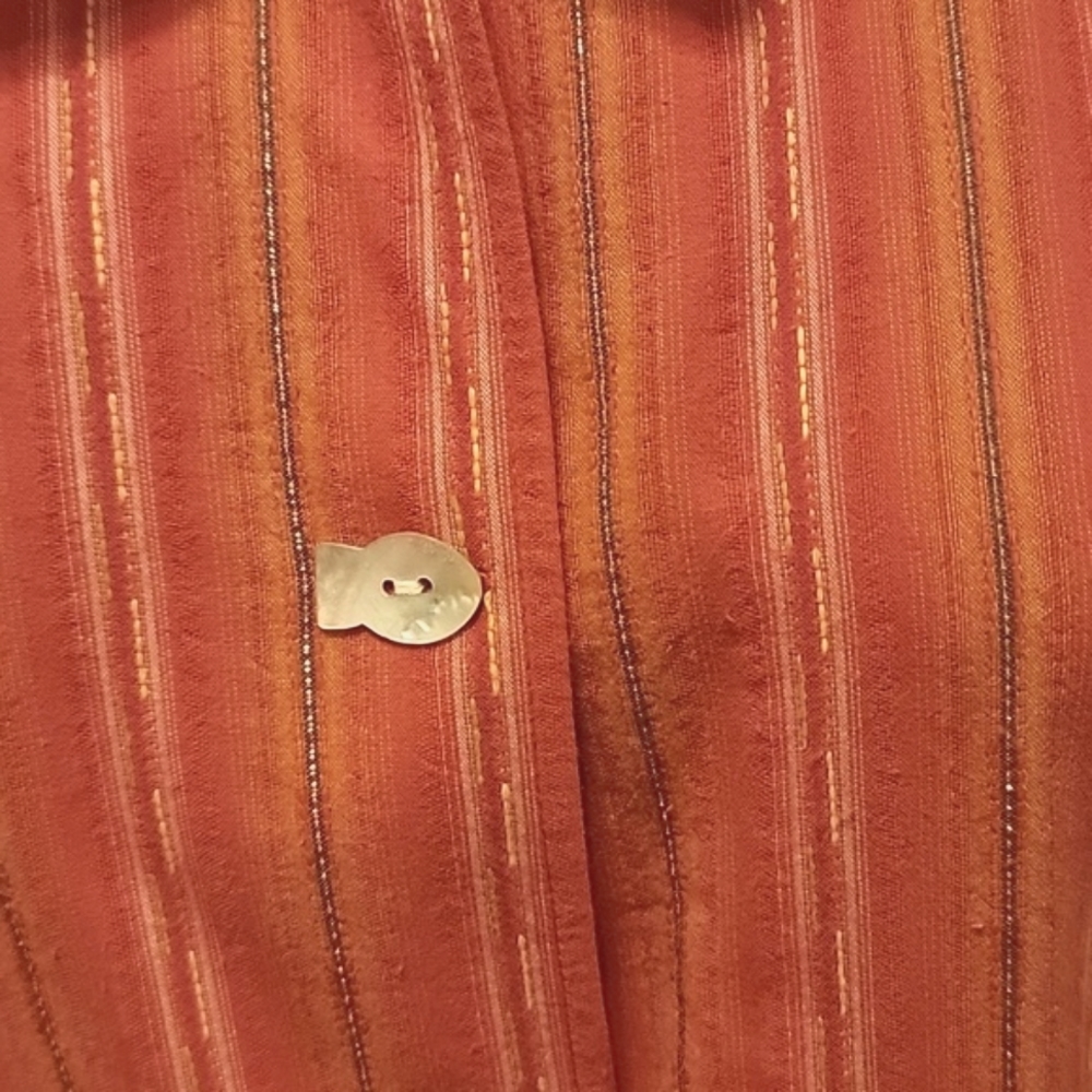 Cali & York 3/4 Sleeve Stripped Blouse - Picture 3 of 7